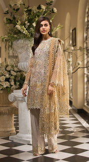 Latest Pakistani designer outfit in lavish carla color # P2255