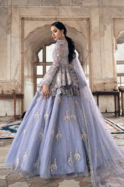 Lavender Lehenga Peplum for Pakistani Bridal Wear 2023