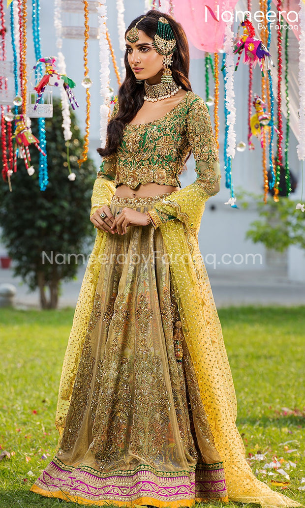 Mehndi Green Rayon Printed Gown, 3/4 Sleeve at Rs 205/piece in Jaipur | ID:  2851205913248