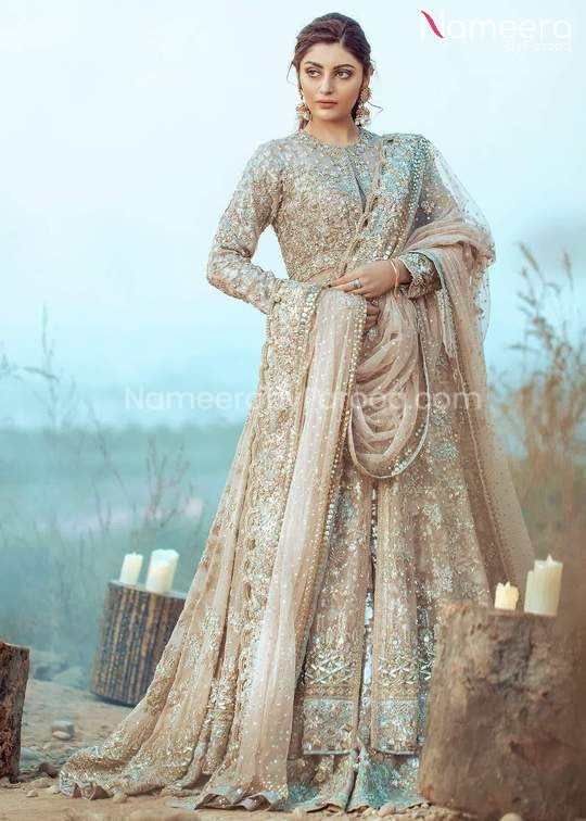 Lavish Pakistani Bridal Frock with Lehenga