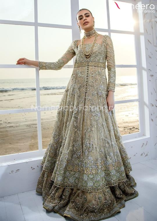 Lavish Pakistani Bridal Maxi Dress
