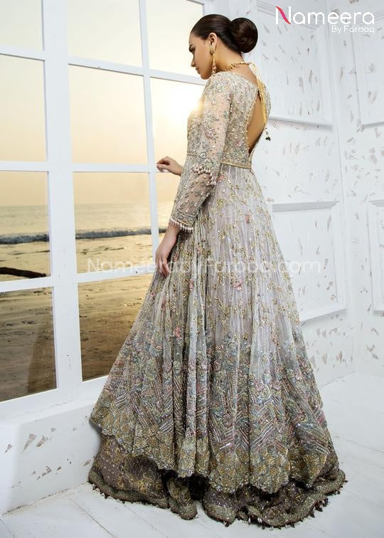 Lavish Pakistani Bridal Maxi with Lehenga