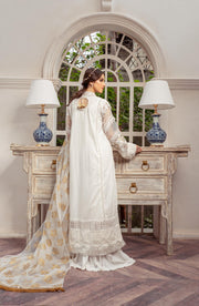 Lawn Kameez with Flared Cotton Trousers and Dupatta Online