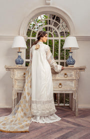Lawn Kameez with Flared Cotton Trousers and Dupatta Online