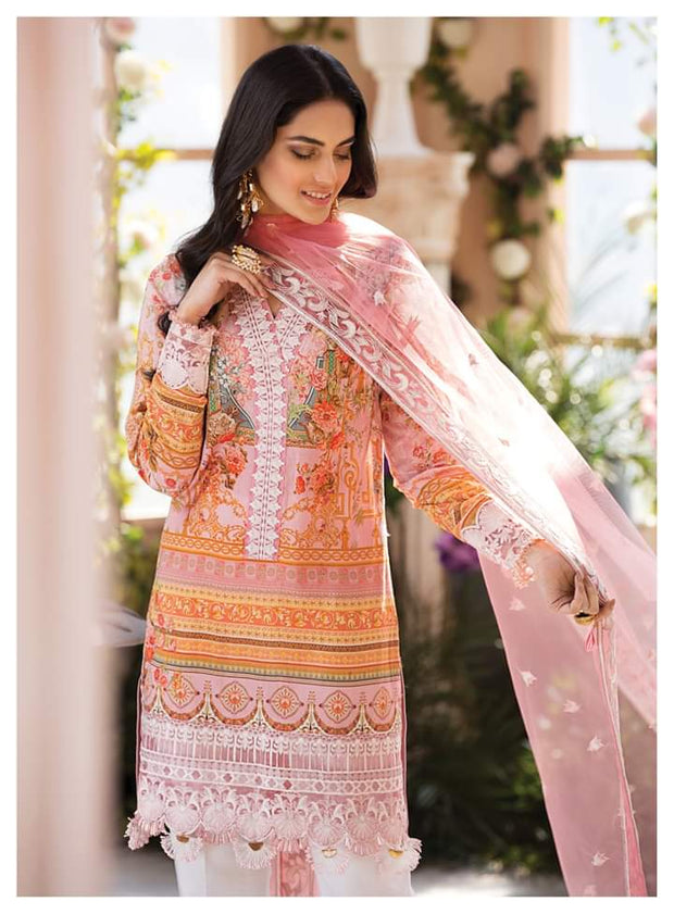 Lawn Outfit 2020 in Pink Color