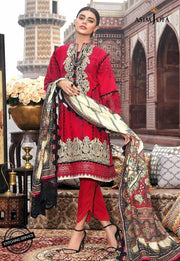 Lawn Suit Online Shoping in Red Color