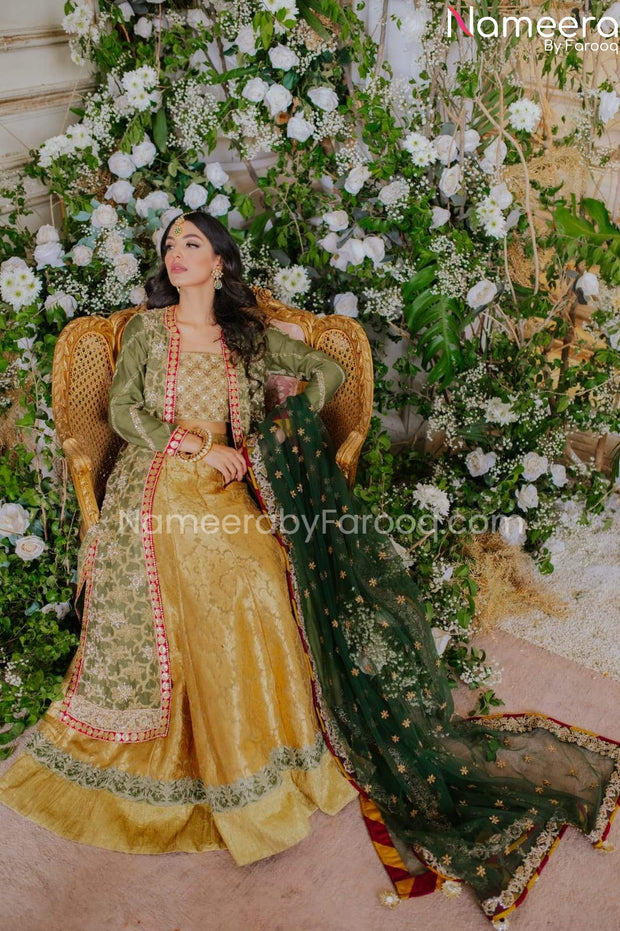 Pakistani Bridal Lehenga Choli Jacket Dress BS543