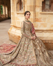 Lehenga Gown Dupatta Pakistani Bridal Dress
