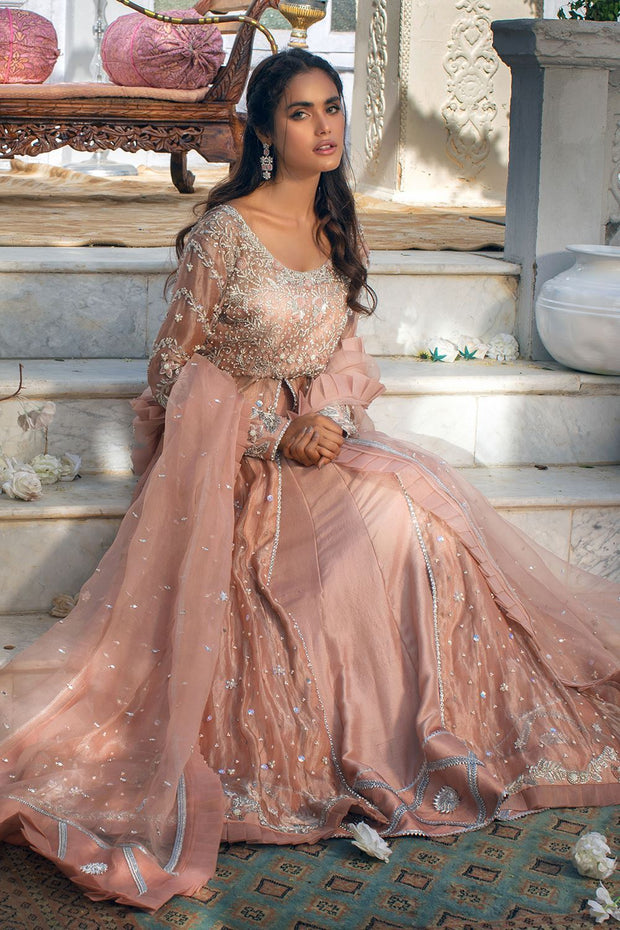 Lehenga Gown Pink Bridal Dress Pakistani
