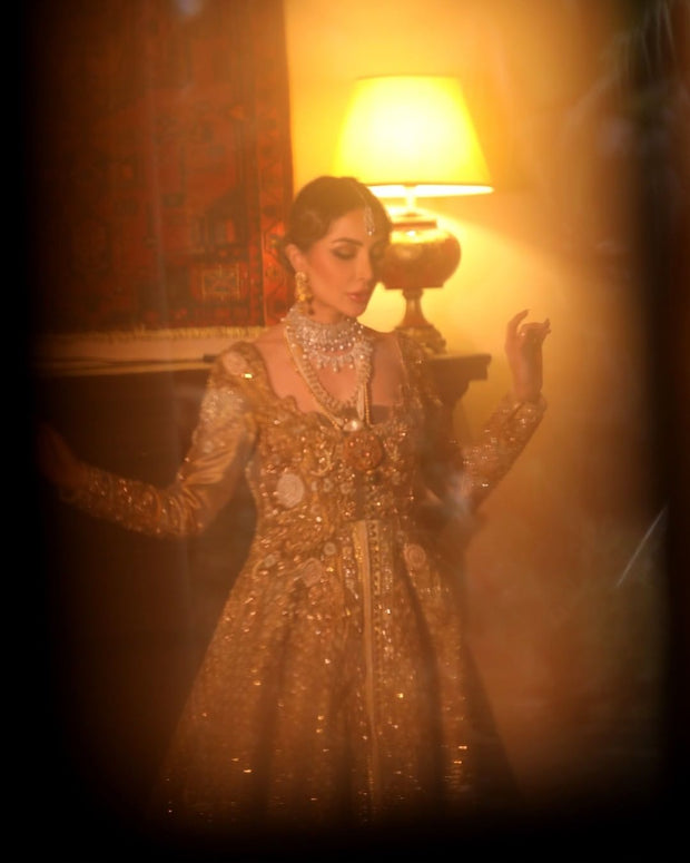 Golden jacket for gown clearance