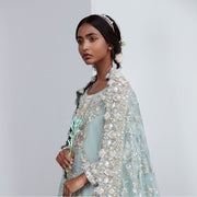 Lehenga Kameez Dupatta Blue Bridal Dress Pakistani Online