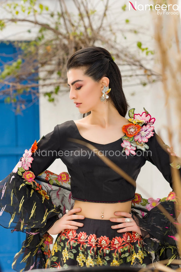 Lehenga Skirt with Crop Top