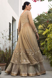 Lehenga and Front Open Gown Pakistani Nikkah Dress Online