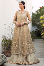 Lehenga and Front Open Gown Pakistani Nikkah Dress