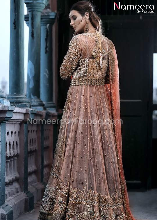 Lehenga with Pakistani Bridal Frock