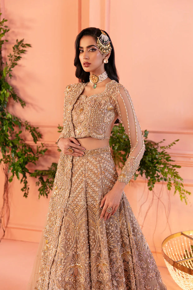 Light Brown Lehenga Choli for Pakistani Bridal Wear 2022