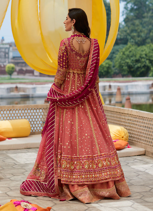 Light Pink Lehenga Bridal Frock Pakistani Bridal Wear 2022