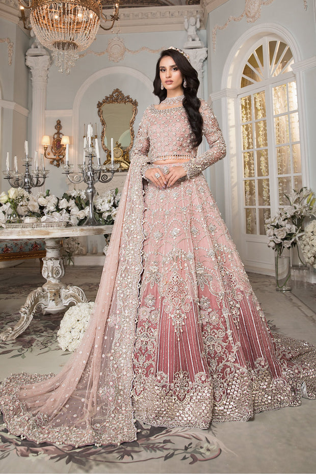 Elegant Light Pink Lehenga with Choli and Dupatta Dress LARGE Elegant Light Pink Lehenga with Choli and Dupatta Dress LARGE