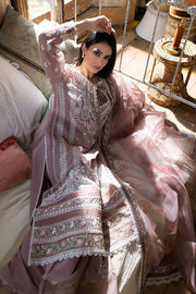 Light Purple Lawn Kameez Salwar Pakistani Party Wear 