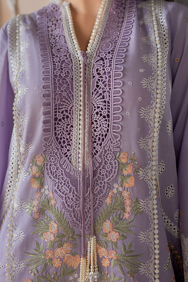 Lilac Chikankar Kameez Salwar Pakistani