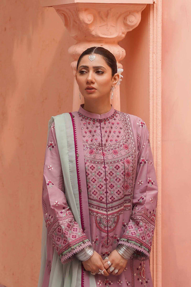 Lilac Kameez Salwar Suit for Pakistani Party Dresses 2023