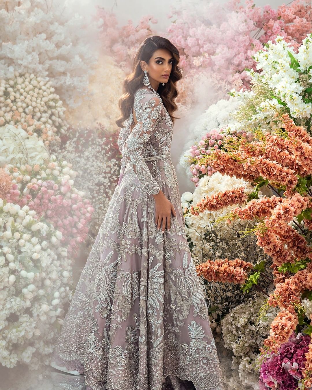 Lilac Lehenga Gown