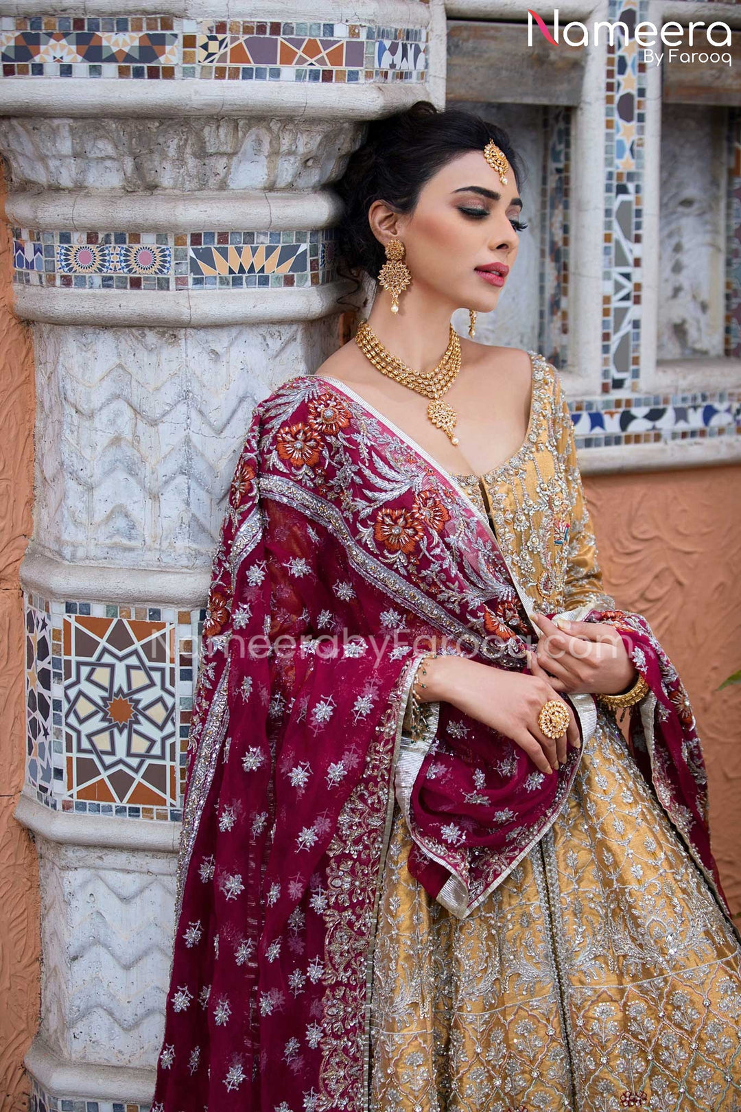 Long Anarkali Bridal Dress