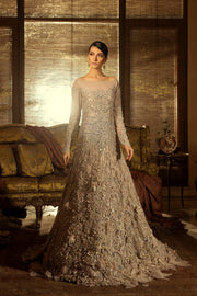 Long Bridal Maxi in Silver Color