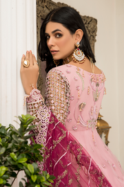 Long Dress Pakistani in Soft Pink Shade Designer