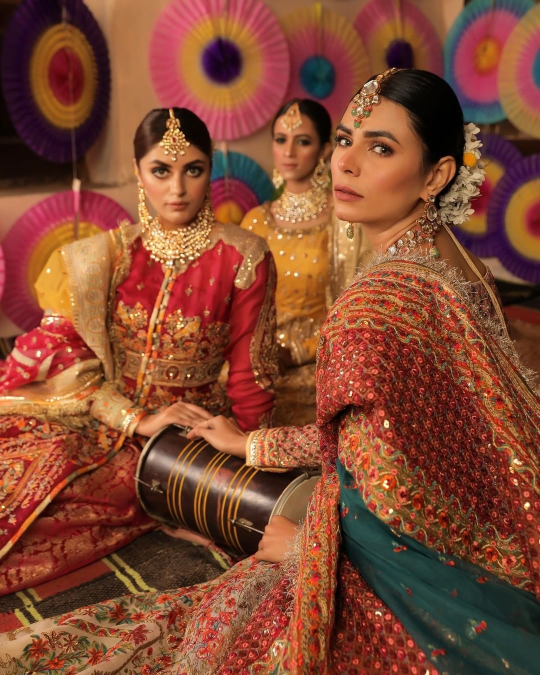 Long Jacket Lehenga Pink Pakistani Bridal Dress