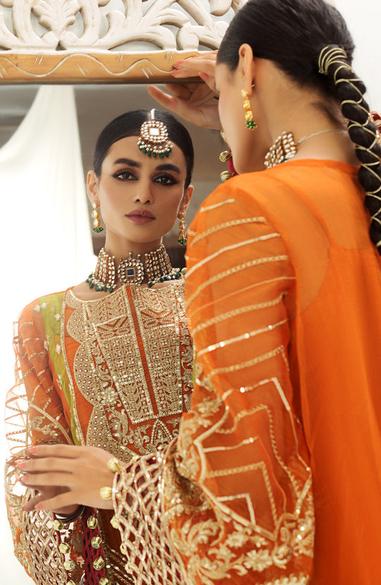 Long Kameez Trouser Dupatta Pakistani Wedding Dress Online