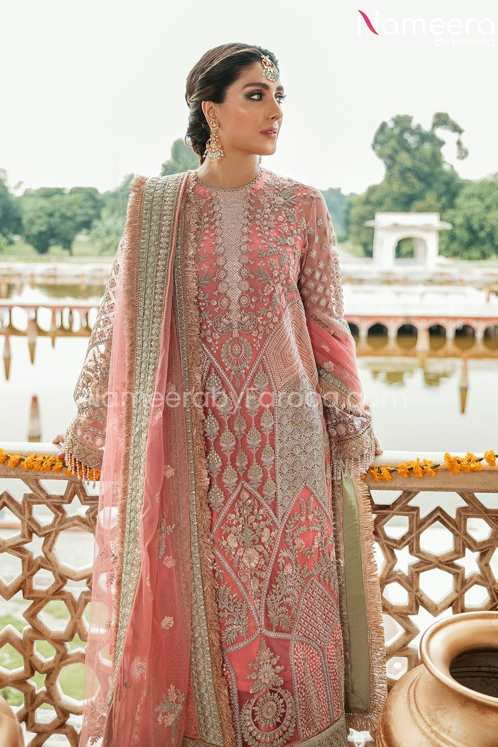 Pakistani Salwar Kameez Online in Pink Shade Online 2021 Nameera by — free download