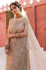 Long Kameez and Silk Lehenga Pakistani Wedding Dress 2023