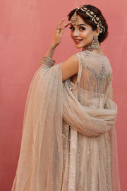 Long Kameez and Silk Lehenga Pakistani Wedding Dresses 2023