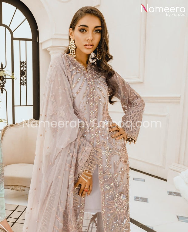 Pakistani Long Kameez with Palazzo 