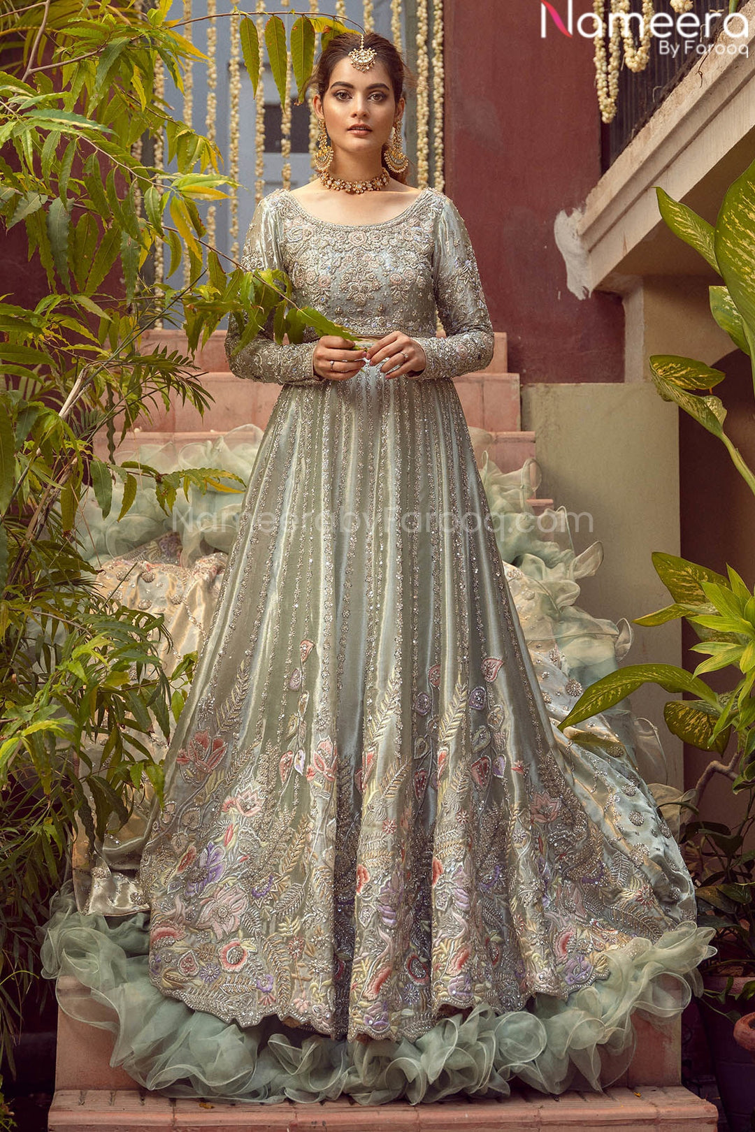 Long Tail Bridal Lehenga