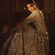 Long Tail Gown Style Dress for Pakistani Bridal Wear 2023