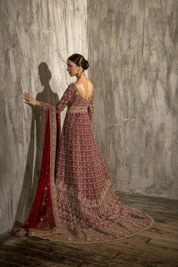 Red color sales dress online