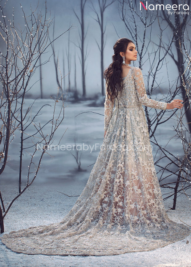 Long Tail Pakistani Wedding Dresses