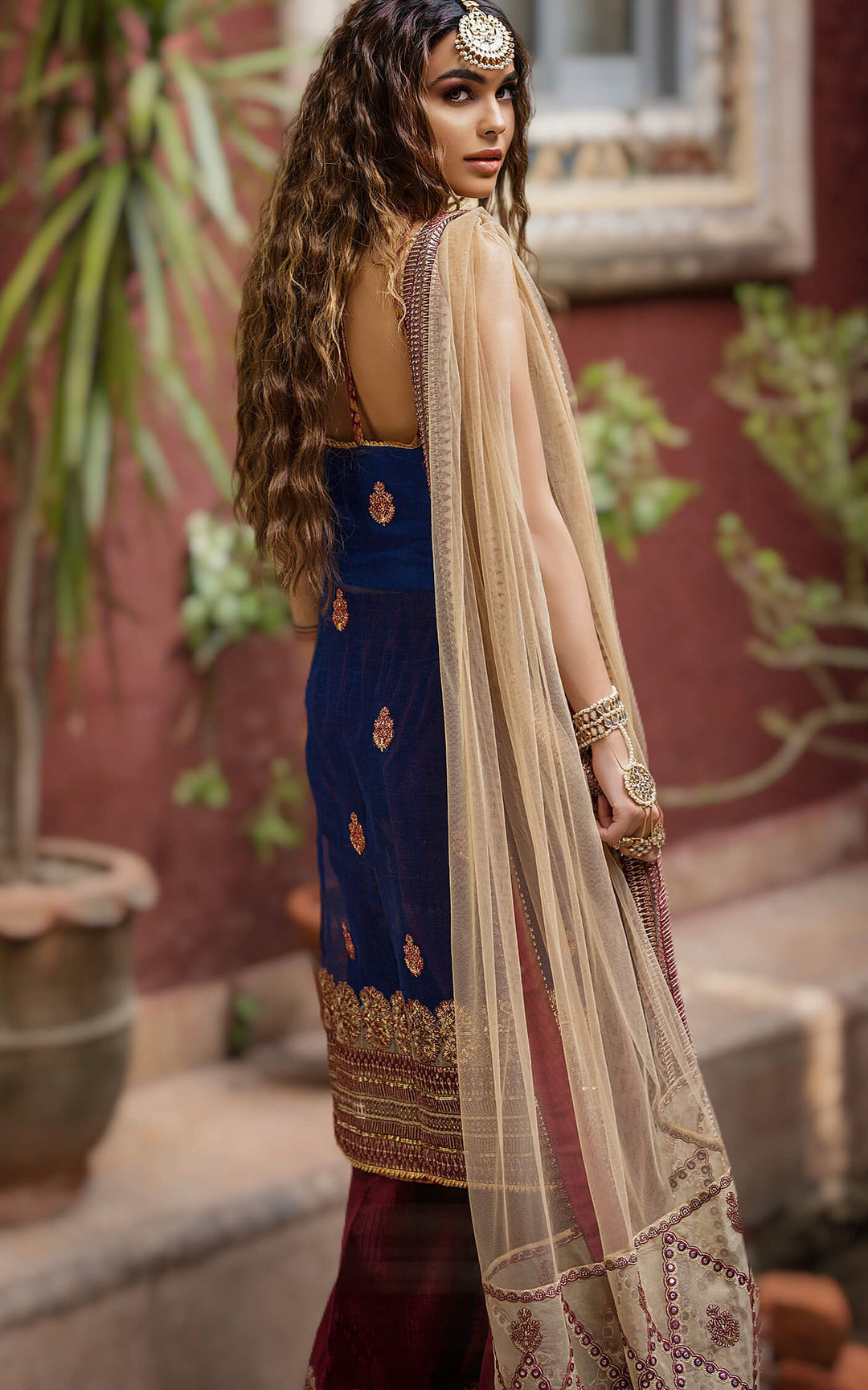 Luxury Designer Festive Wear in Blue Color