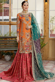 Luxury Embroidered Pakistani Party Dress Long Kameez Gharara Suit