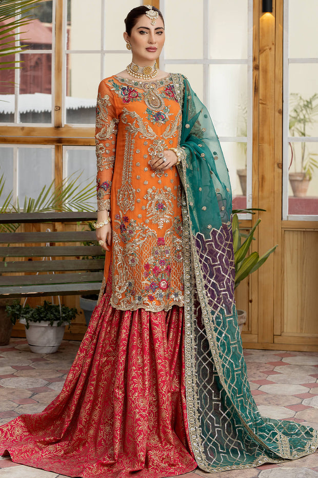 Luxury Embroidered Pakistani Party Dress Long Kameez Gharara Suit luxury-embroidered-pakistani-party-dress-long-kameez-gharara-suit