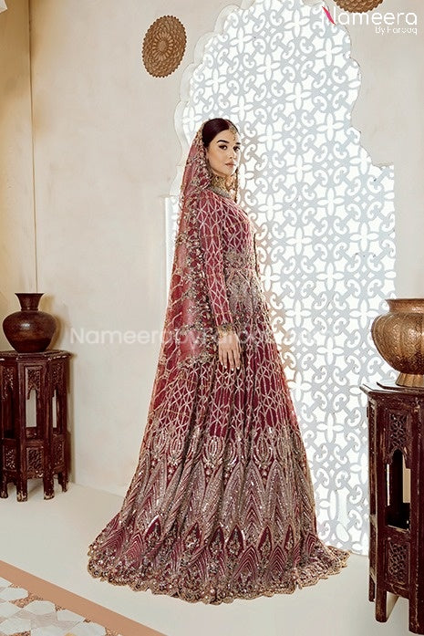 Luxury Red Lehenga Bridal for Wedding Online Overall Look