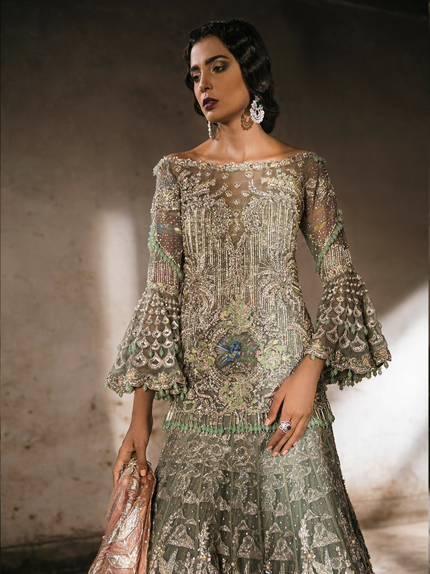 Luxury Walima Outfit for Wedding By Pakistani Designer #C2060