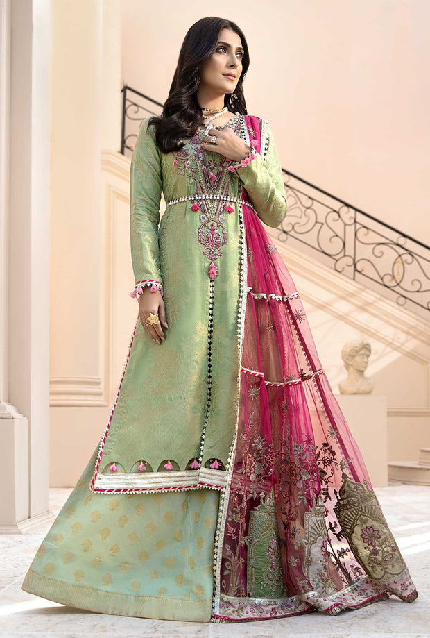 Luxury Lawn Wear 2020 in Green Color