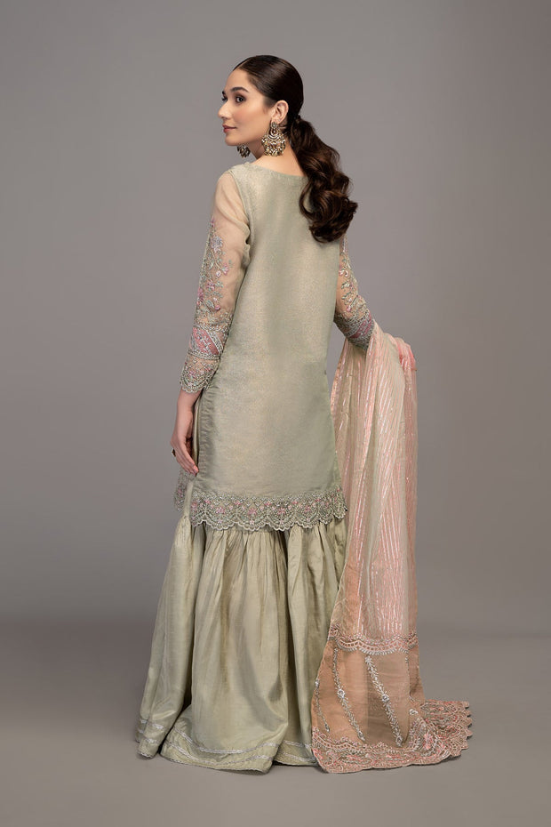 Maria B Pakistani Salwar Kameez Suit in Classical Grey Shade Party Wear 2023