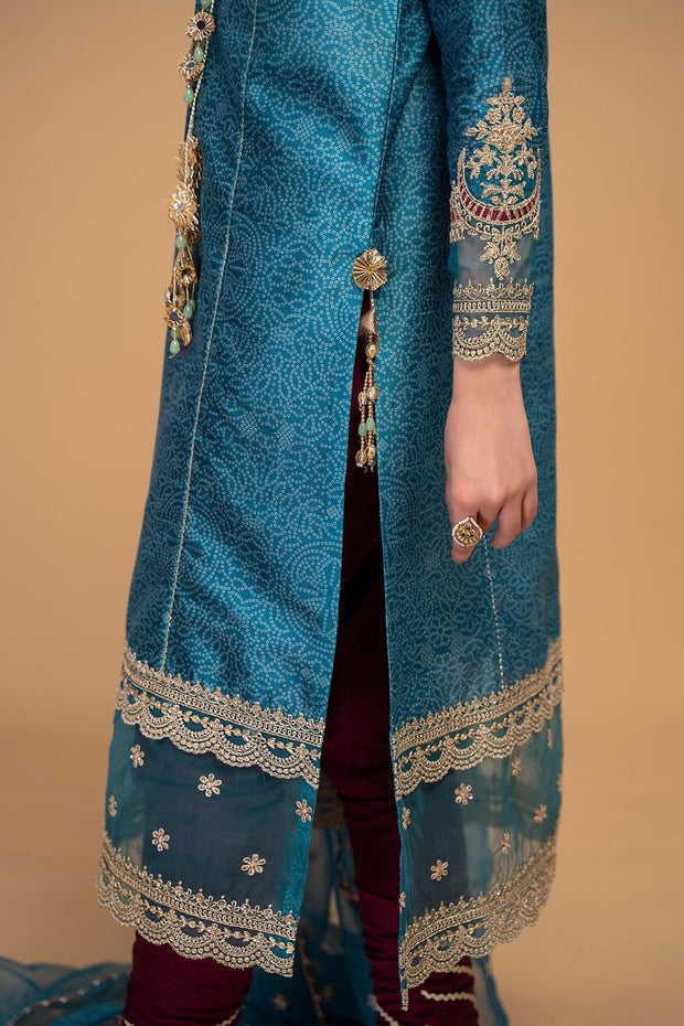 Maria B Sea Green Traditional Pakistani Kameez Salwar Suit 2023