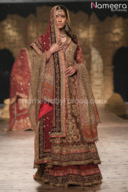 Maroon Bridal Dress