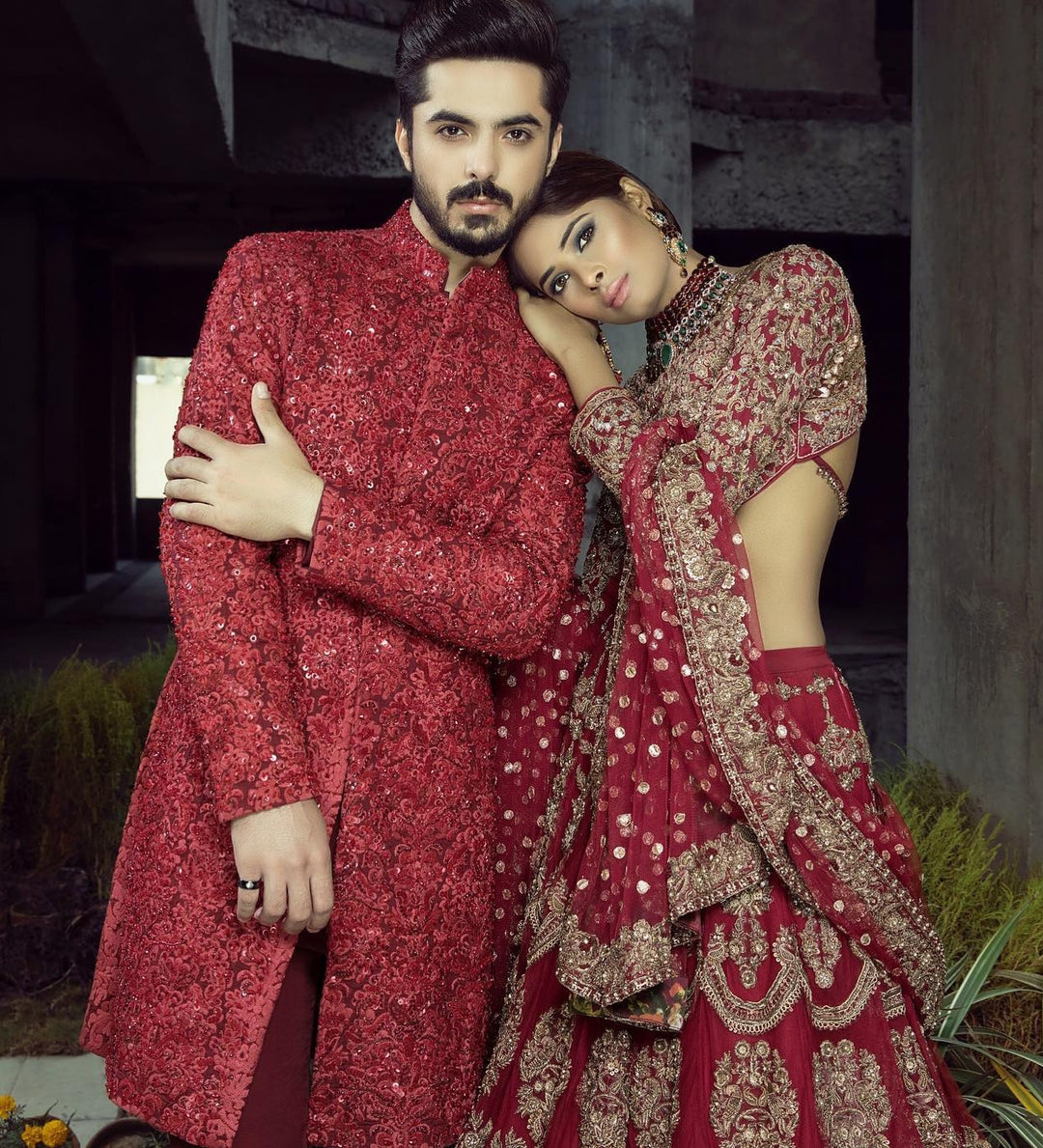 Maroon Bridal Lehenga Choli