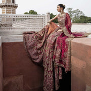 Maroon Lehenga Bridal Wear Pakistani Wedding Dress